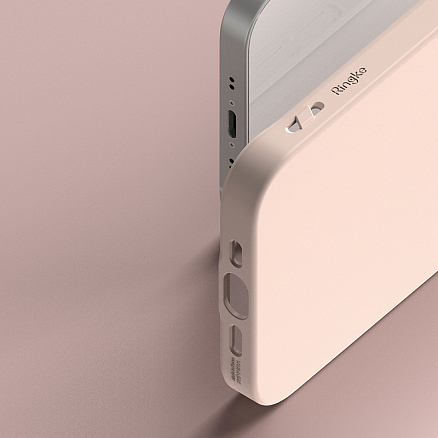 Чехол для iPhone 13 mini гелевый ультратонкий Ringke Air S розовый