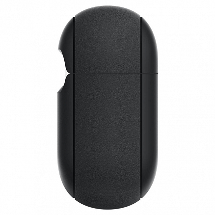 Чехол для наушников AirPods 3 силиконовый с карабином Spigen Silicone Fit черный
