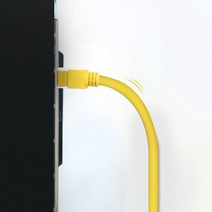 Сетевой кабель (патч-корд) RJ45 Cat.5e UTP длина 20 м Ugreen NW103 желтый