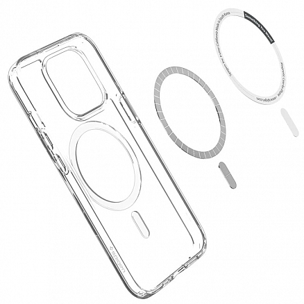 Чехол для iPhone 13 Pro гибридный Spigen Ultra Hybrid MagSafe прозрачно-черный