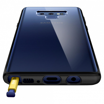 Чехол для Samsung Galaxy Note 9 N960 гибридный Spigen SGP Ultra Hybrid прозрачно-черный матовый