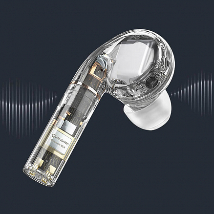 Наушники TWS беспроводные Haylou T19 вакуумные с микрофоном белые