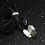 Кабель USB - Lightning для зарядки iPhone 1м 1А плоский Forever черный