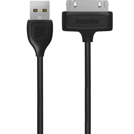 Кабель USB - Apple 30-pin (широкий) 1 м Remax Lesu черный