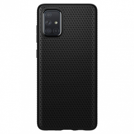 Чехол для Samsung Galaxy A51 гелевый Spigen SGP Liquid Air матовый черный