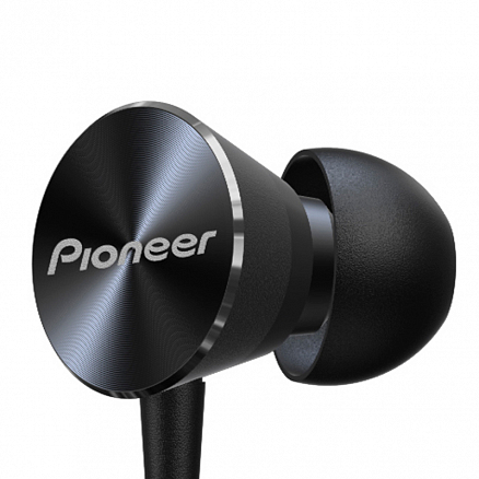 Наушники беспроводные Bluetooth Pioneer SE-QL7BT вакуумные с микрофоном для спорта черные