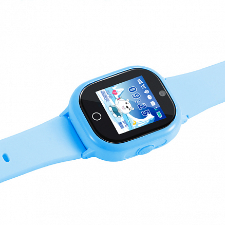 Детские умные часы с GPS трекером и камерой Smart Baby Watch Q06 голубые