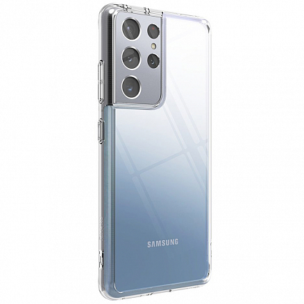 Чехол для Samsung Galaxy S21 Ultra гибридный Ringke Fusion прозрачный
