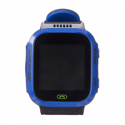 Детские умные часы с GPS трекером Jet Kid Smart сине-черные