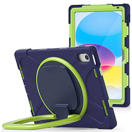 Чехол для планшета iPad 10.9 2022 гибридный Tech-Protect X-Armor сине-зеленый
