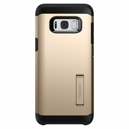 Чехол для Samsung Galaxy S8 G950F гибридный для экстремальной защиты Spigen SGP Tough Armor черно-золотистый