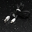 Кабель USB - Lightning для зарядки iPhone 1м 1А плоский Forever черный