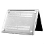 Чехол для Apple MacBook Air 13 (2018-2019) A1932, (2020) А2179, (2020) A2337 пластиковый с блестками Tech-Protect SmartShell прозрачный