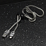 Кабель USB - Lightning для зарядки iPhone 1 м 2.4А плетеный металлический Joyroom JESS S-M336 серебристый