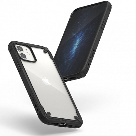 Чехол для iPhone 12 Mini гибридный Ringke Fusion X черный