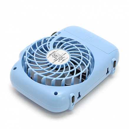 Мини вентилятор портативный Remax F5 голубой