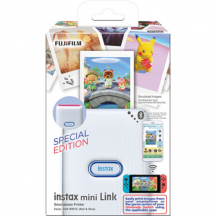 Фотопринтер Fujifilm Instax Mini Link Nintendo Switch SE белый