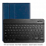 Чехол для Samsung Galaxy Tab A7 10.5 (2020) SM-T500, T505, T507 кожаный с клавиатурой NOVA-10 темно-синий