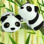 Брелок-фонарик для ключей Cartoon Панда