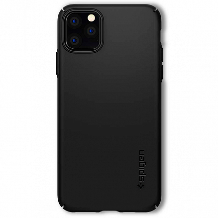 Чехол для iPhone 11 Pro Max пластиковый тонкий Spigen SGP Thin Fit Air QNMP черный