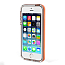 Чехол для iPhone 5, 5S, SE гибридный Rock Light Tube прозрачный с оранжевым