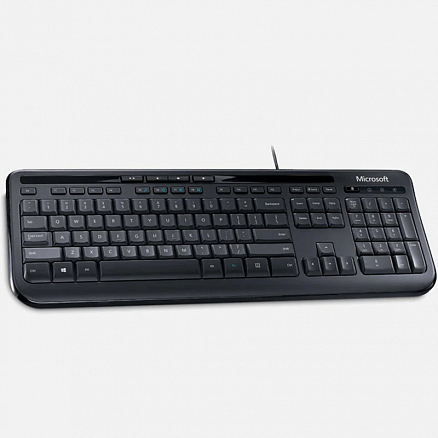 Клавиатура Microsoft Wired Keyboard 600 черная