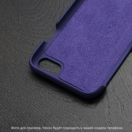 Чехол для iPhone X, XS пластиковый Soft-touch фиолетовый