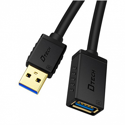 Кабель-удлинитель USB 3.0 (папа - мама) длина 2 м Dtech CU0302