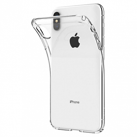 Чехол для iPhone XS Max гелевый ультратонкий Spigen SGP Liquid Crystal прозрачный