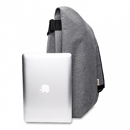 Рюкзак Ozuko 8445 с отделением для ноутбука до 15,6 дюйма и USB портом антивор серый