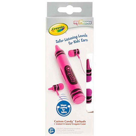 Наушники для детей Griffin (США) Crayola MyPhones вакуумные розовые