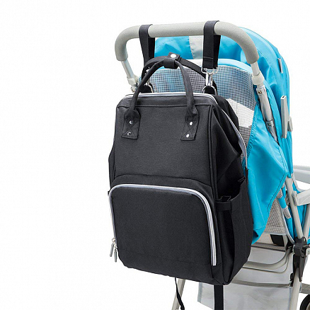 Рюкзак (сумка) Ankommling LD24 для мамы с отделением для бутылочек и USB-портом черный