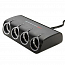 Разветвитель автомобильного прикуривателя на 4 гнезда + USB разъем ISA WF-072 черный