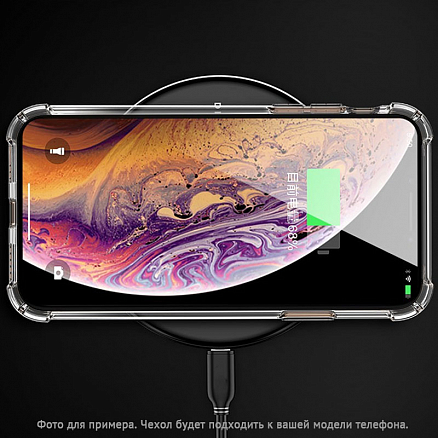 Чехол для OnePlus 8T гелевый 4Corners прозрачный