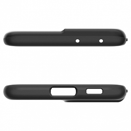 Чехол для Samsung Galaxy S21 Ultra пластиковый тонкий Spigen Thin Fit черный