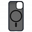 Чехол для iPhone 12 Mini гибридный Spigen Cyril Color Brick Magsafe серый