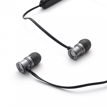 Наушники беспроводные Bluetooth Forever BSH-200 вакуумные с микрофоном для спорта серебристые