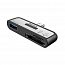 Картридер Type-C - USB 3.0, SD, MicroSD c OTG Baseus черный