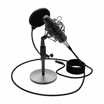 Микрофон для стрима Ritmix RDM-175 черный