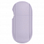 Чехол для наушников AirPods 3 силиконовый с карабином Spigen Silicone Fit фиолетовый
