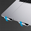 Подставка для ноутбука SeenDa E5454 металлическая серебристая