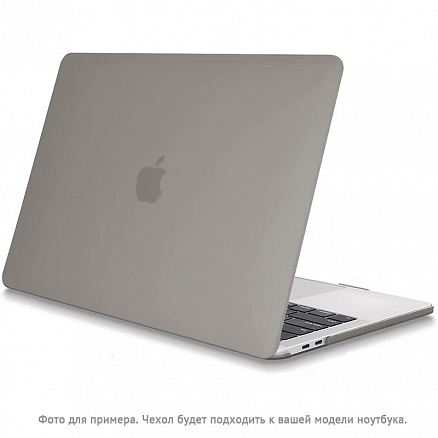 Чехол для Apple MacBook Pro 13 Touch Bar A1706, A1989, A2159, A2251, A2289, A2338, Pro 13 A1708 пластиковый матовый DDC Crem Soda серый