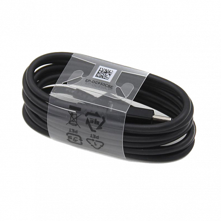 Кабель Type-C - USB 2.0 для зарядки длина 1,2 м 3А оригинальный Samsung EP-DG950CBE (быстрая зарядка Samsung) черный
