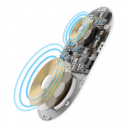 Беспроводная зарядка 2-в-1 для телефона и Apple Watch Baseus Smart New (быстрая зарядка) белая