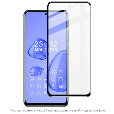Защитное стекло для Huawei Y5 (2019) на весь экран противоударное CASE 3D черное
