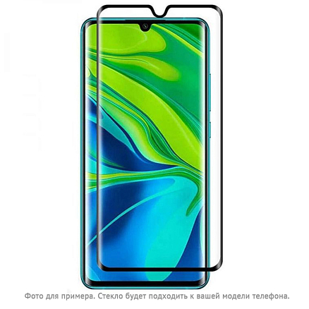 Защитное стекло для Huawei Y6 2019 на весь экран противоударное CASE Full Glue черное