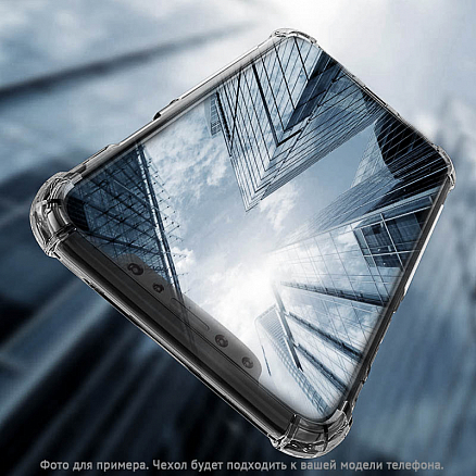 Чехол для Sony Xperia 10 гелевый с усиленными углами Angle Line прозрачный