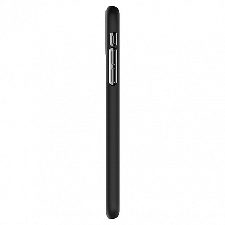 Чехол для iPhone 11 пластиковый тонкий Spigen SGP Thin Fit QNMP черный