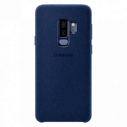 Чехол для Samsung Galaxy S9+ оригинальный Alcantara Cover EF-XG965ALEG синий