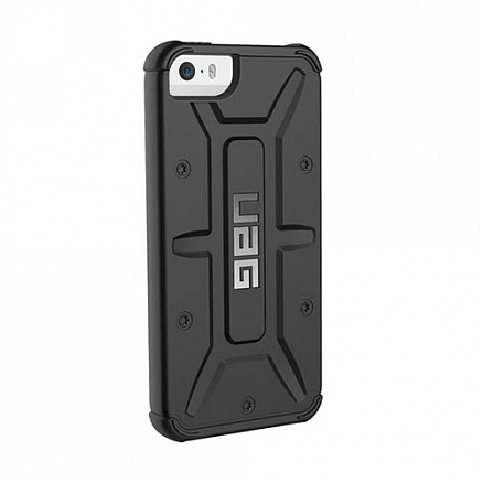 Чехол для iPhone 5, 5S, SE гибридный для экстремальной защиты Urban Armor Gear UAG Pathfinder черный